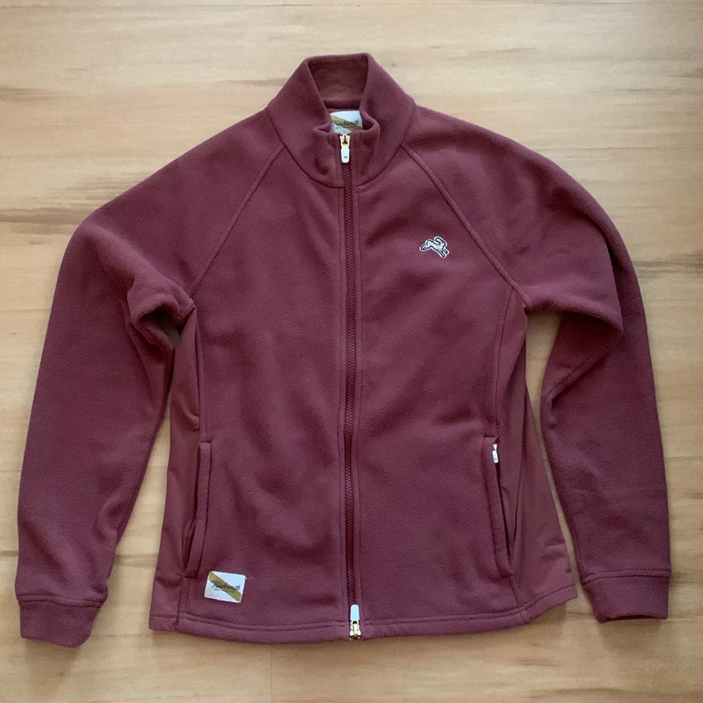 Tracksmith Franklin Fleece Jacket in Sable, Size Small